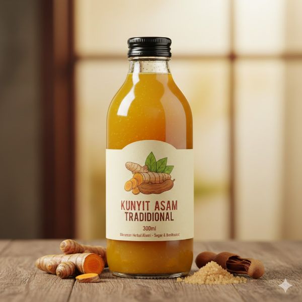 Detail Kunyit Asam Kemasan 300 ml